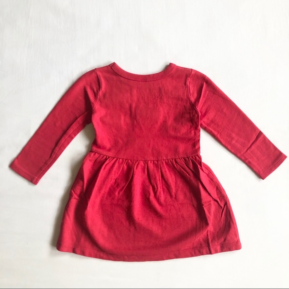 Carter’s Cotton Red Sweater Dress w/ Bows 2T - Picture 6 of 11